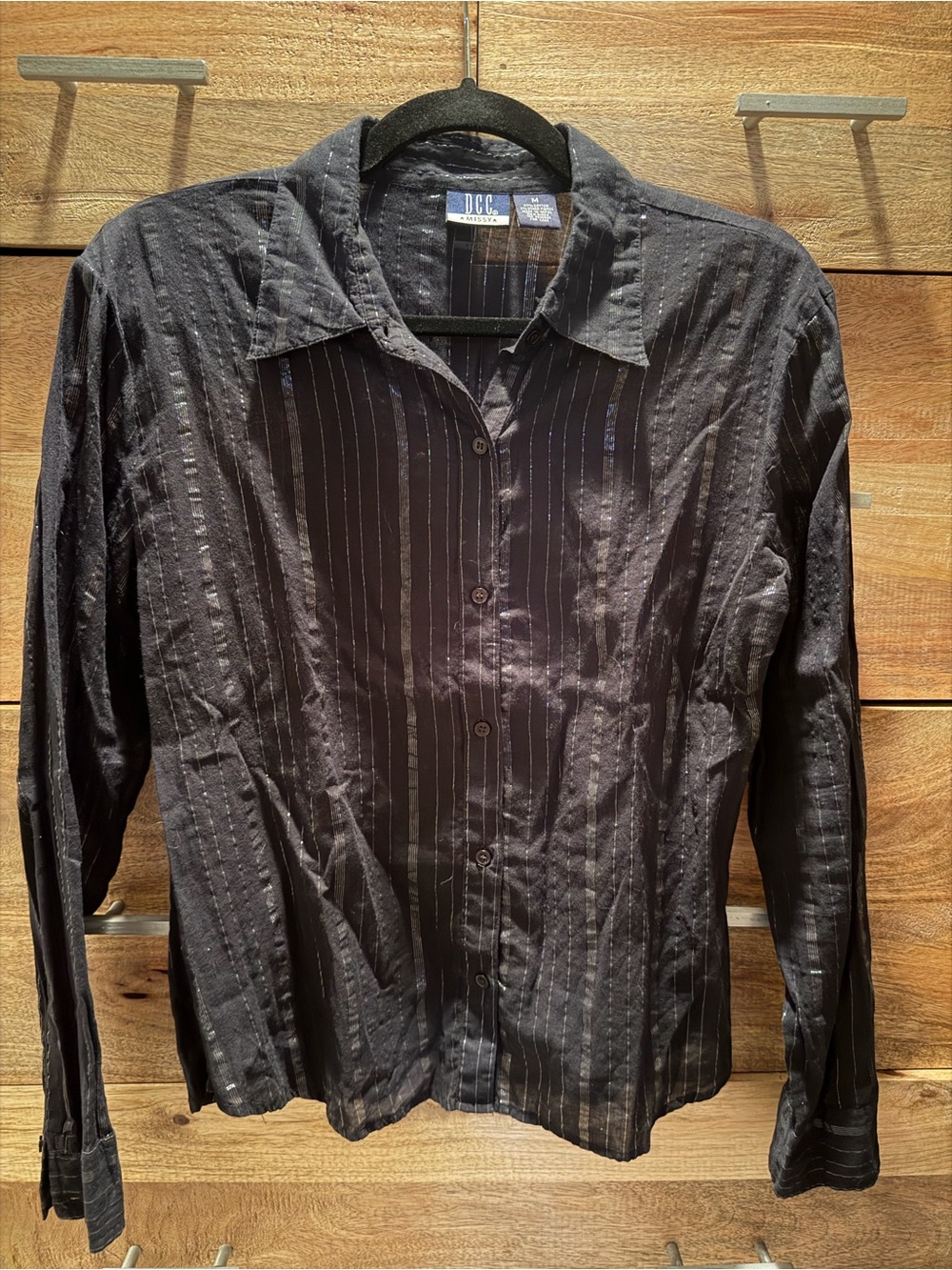 DC Missy Black Shirt with Blue Label